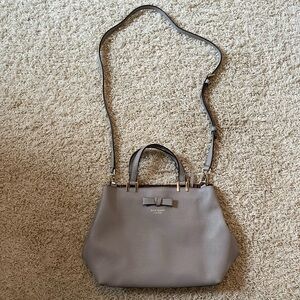 Kate Spade Grey Bow Purse